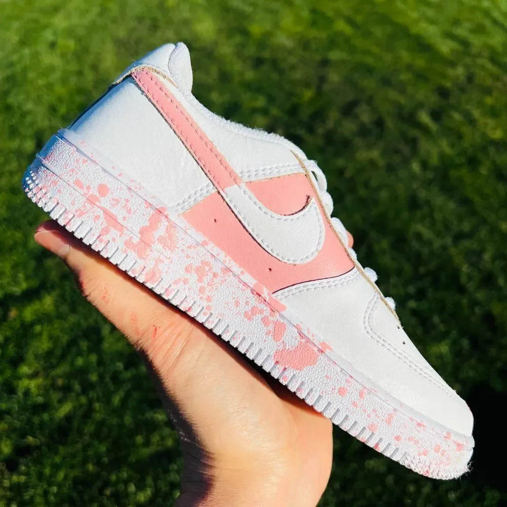 NIKE AIR Force 1 Kid's Custom Color Contrast Sneakers NWB